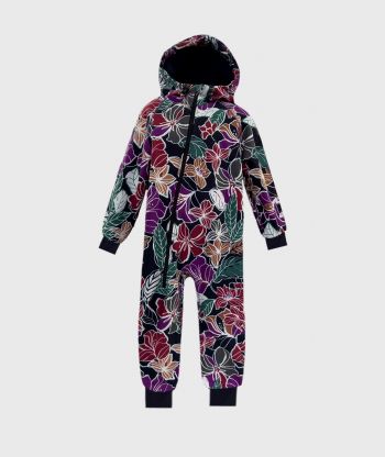 Waterproof Softshell Overall Comfy Leaves And Flowers Jumpsuit