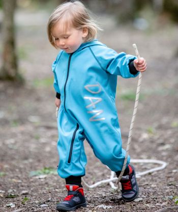 Waterproof Softshell Overall Comfy Ice Blue Jumpsuit