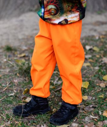 Waterproof Softshell Pants Neon Orange